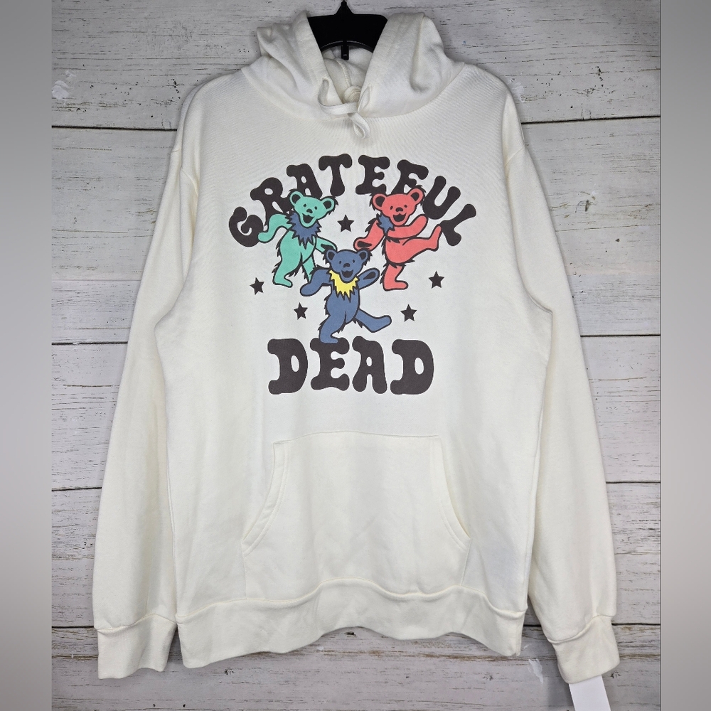 Grateful Dead Dancing Bears Hoodie Men's Large